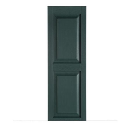 MR MXYZPTLK Perfect Shutters IR521551331 Premier Raised Panel Exterior Decorative Shutters; Heritage Green - 15 x 51 in. IR521551331